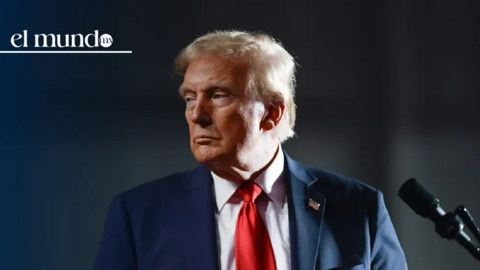 Trump cuestiona a medios