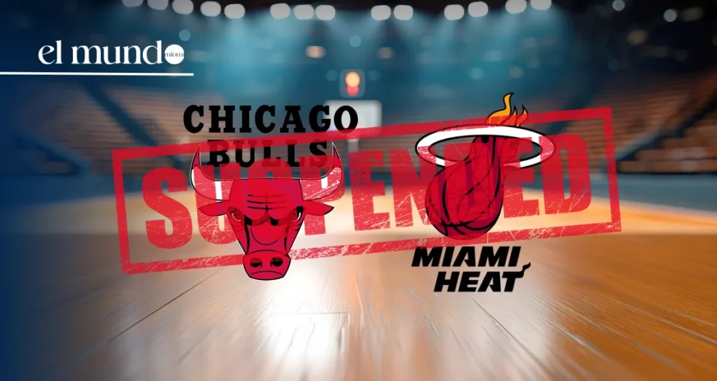 The NBA postpones the Chicago Bulls vs Miami Heat game due to moisture on the United Center court
