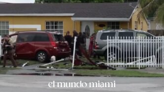 Three Hospitalized After Chain-Reaction Crash Sends Parked Car Into SW Miami-Dade Home