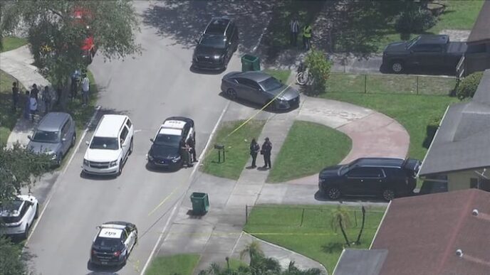 Lauderhill fatal shooting crime scene investigation in Broward County neighborhood